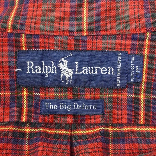 画像3: Early 90's Polo Ralph Lauren ボタンダウンシャツ "The Big Oxford / 裾ポニー" (3)