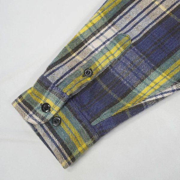 画像3: Late 90's FIVE BROTHER ヘビーネルシャツ (3)