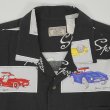 画像3: 90's WEEKENDER S/S 総柄 オープンカラーシャツ "BLACK BASE" (3)