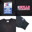 画像2: 90's Champion 前V スウェット "BLACK / MADE IN USA" (2)