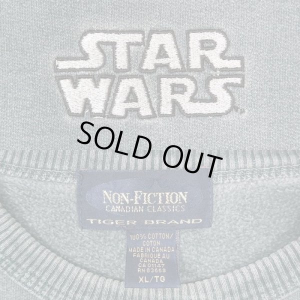 画像2: 90's STAR WARS ロゴ刺繍 スウェット "MADE IN CANADA" (2)