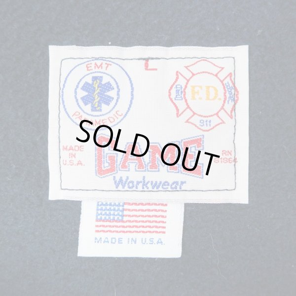 画像4: 90's CHICAGO POLICE デニム襟ハーフジップスウェット “MADE IN USA” (4)