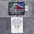 画像2: 90's STEEL BRIDGE ハーフジップスウェット "FADE NAVY / MADE IN USA / DEADSTOCK" (2)