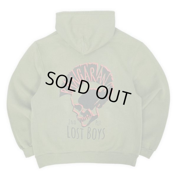 画像1: 00's BANGARANG 両面プリント スウェットパーカー "OLIVE" (1)