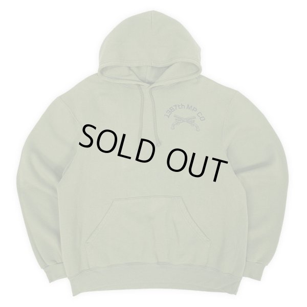 画像2: 00's BANGARANG 両面プリント スウェットパーカー "OLIVE" (2)