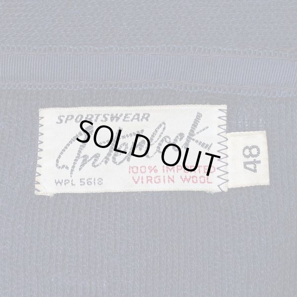 画像2: 40-50's Interlock ワークカーディガン “size 48” (2)