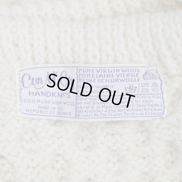 画像2: 90-00's Con McCOY フィッシャーマンセーター "DEADSTCOK / MADE IN IRELAND" (2)