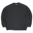 画像1: 00's LANDS' END コットンドリフターセーター "BLACK / MADE IN USA" (1)