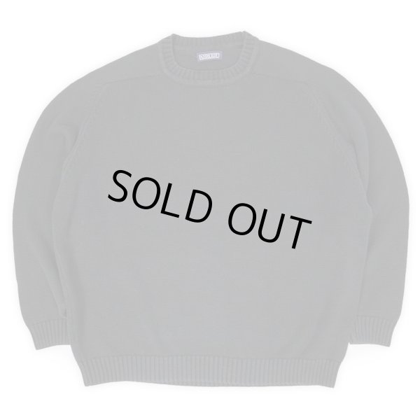 画像1: 00's LANDS' END コットンドリフターセーター "BLACK / MADE IN USA" (1)