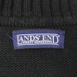 画像2: 00's LANDS' END コットンドリフターセーター "BLACK / MADE IN USA" (2)