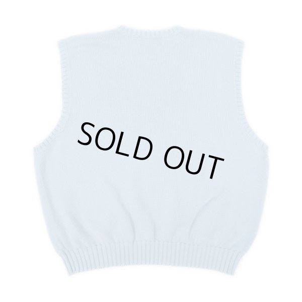 画像2: 90's Polo Ralph Lauren Vネック コットンニットベスト (2)