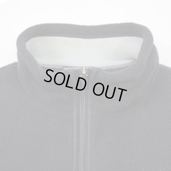 画像4: 04's PATAGONIA シンチラフリースベスト "BLACK / 企業ロゴ刺繍" (4)