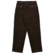 画像2: 90's Eddie Bauer 2タック 太畝コーデュロイパンツ “DARK BROWN” (2)