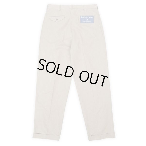 画像3: 00's Polo Ralph Lauren 2タック ヘリンボーントラウザー "THE SIENA PANT / DEADSTOCK" (3)