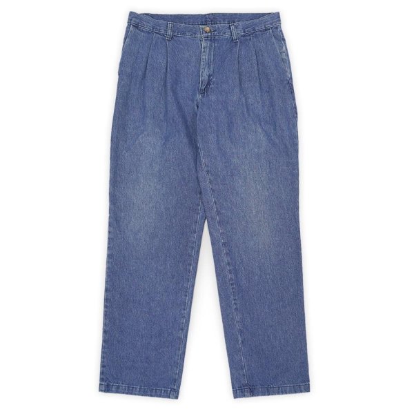 画像1: 00's Lee 2タック デニムトラウザー "W33 L30" (1)
