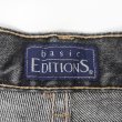 画像3: 90's BASIC EDITIONS 先染めブラックデニムパンツ "W34 L30" (3)