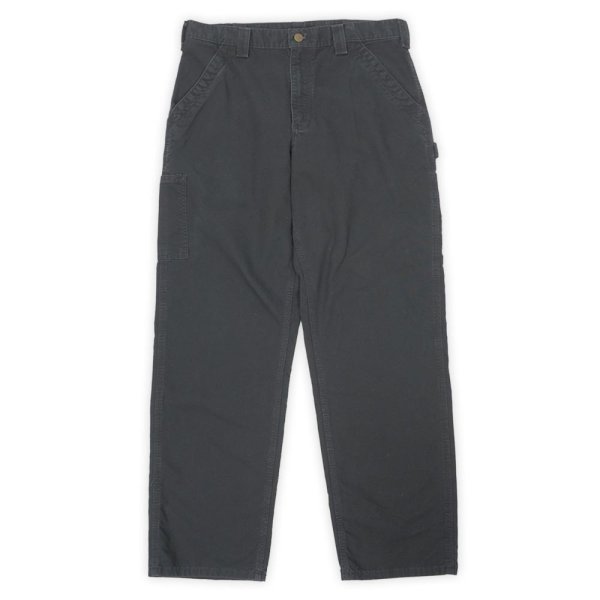 画像1: 00's Carhartt コットンキャンバス ペインターパンツ "B151 BLK / W34 L32" (1)
