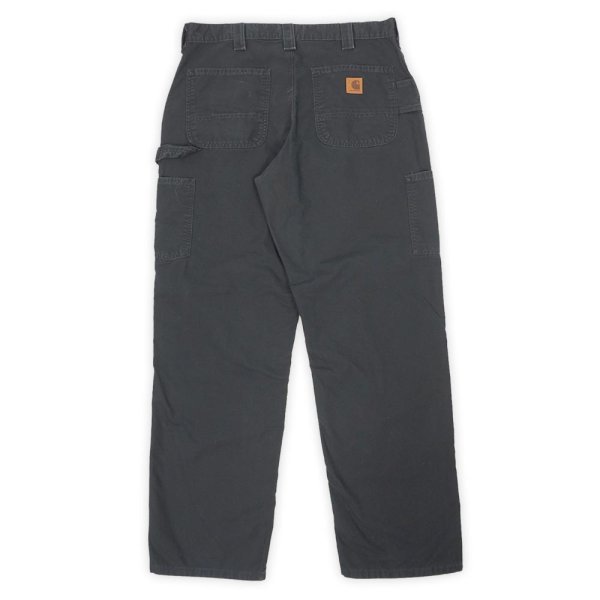 画像2: 00's Carhartt コットンキャンバス ペインターパンツ "B151 BLK / W34 L32" (2)