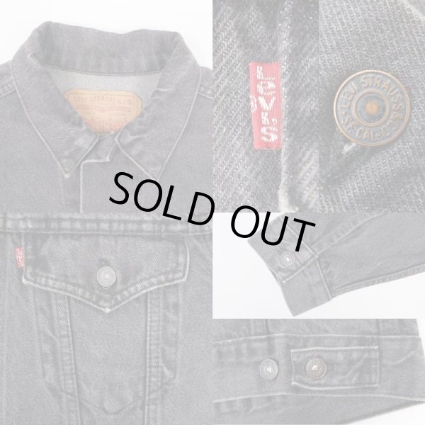 画像4: 90's Levi's 75505 先染めブラックデニムジャケット "MADE IN CANADA" (4)