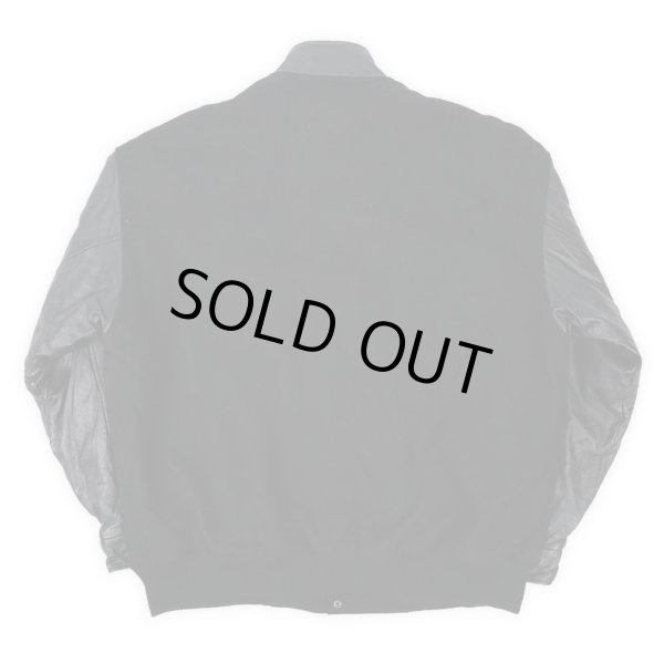 画像2: 90's GM レザー切り替え ウールブルゾン (2)