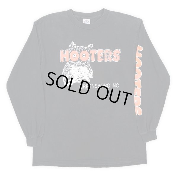 画像1: Early 00's HOOTERS ロゴプリント L/S Tシャツ (1)