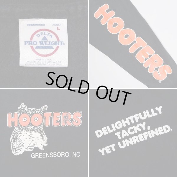 画像3: Early 00's HOOTERS ロゴプリント L/S Tシャツ (3)