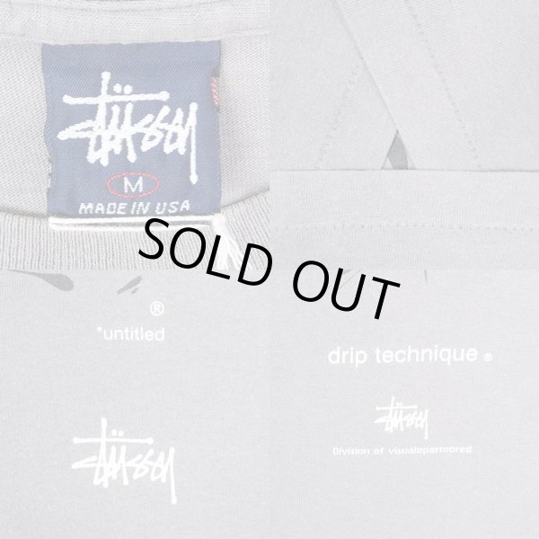 画像3: 90's Stussy × W-TAPS プリントTシャツ "DRIP TECHNIQUE / MADE IN USA" (3)