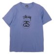 画像1: 80's OLD STUSSY シャネルロゴ Tシャツ “MADE IN USA / BLUE” (1)