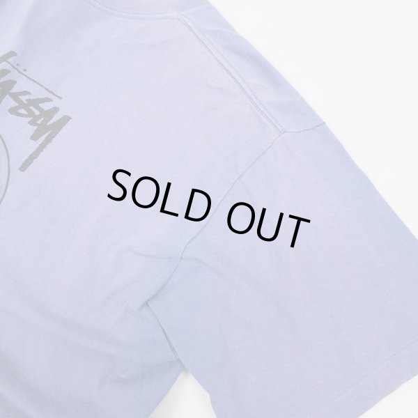 画像4: 80's OLD STUSSY シャネルロゴ Tシャツ “MADE IN USA / BLUE” (4)