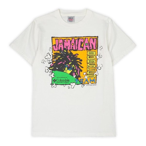 画像1: Early 90's Columbia Jamaican Bobsled Team プリントTシャツ "ONEITA Body / MADE IN USA" (1)