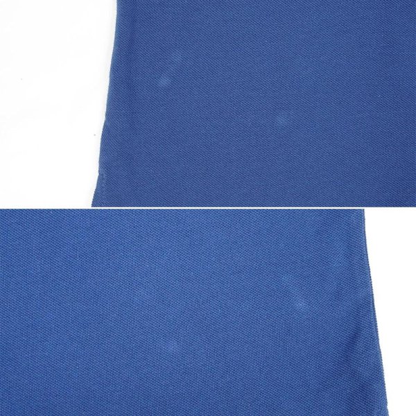 画像5: 00's ST JOHN'S BAY Vネック コットンピケTシャツ "Navy / DEADSTOCK" (5)