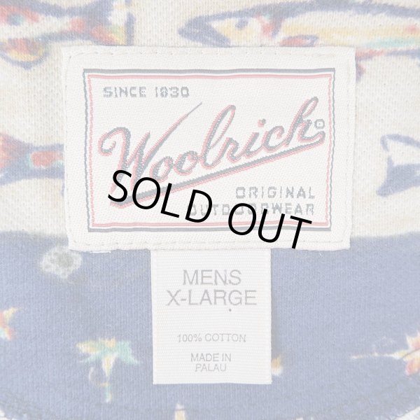 画像2: 90's Woolrich 総柄 ポロシャツ (2)