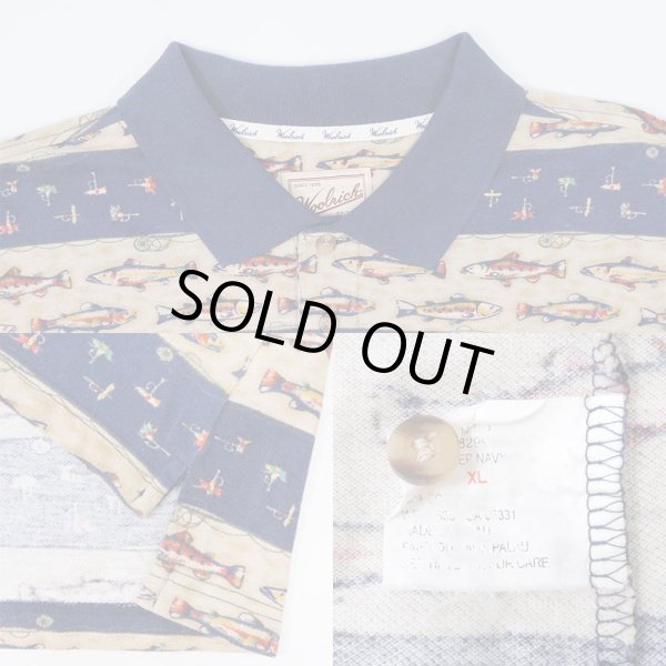画像3: 90's Woolrich 総柄 ポロシャツ (3)