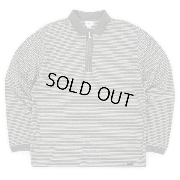 画像1: 90-00's Calvin Klein Jeans L/S ハーフジップ ポロシャツ (1)