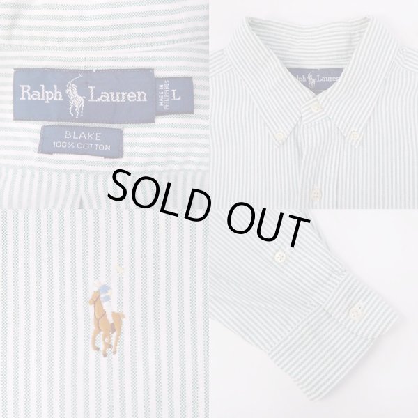 画像3: 90's Polo Ralph Lauren ストライプ柄 ボタンダウンシャツ "BLAKE" (3)