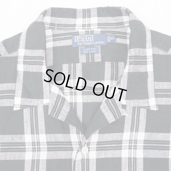 画像4: 90's Polo Ralph Lauren S/S オープンカラーシャツ "CLAYTON" (4)