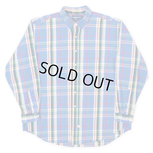 画像1: 90's Polo Ralph Lauren ボタンダウンシャツ "BIG SHIRT" (1)