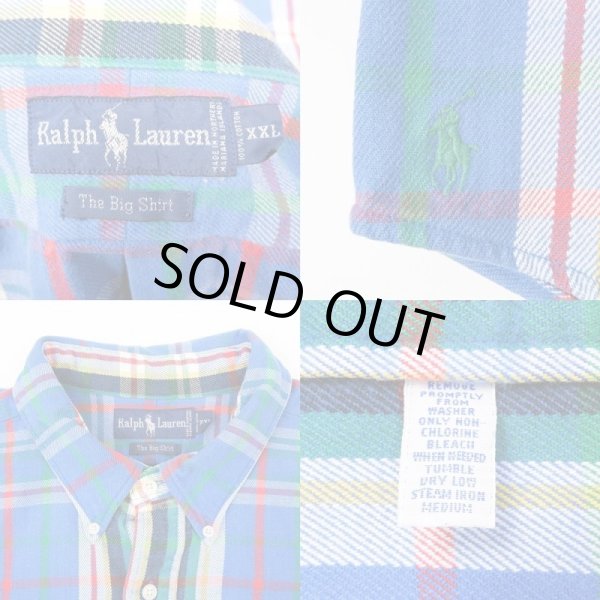 画像3: 90's Polo Ralph Lauren ボタンダウンシャツ "BIG SHIRT" (3)