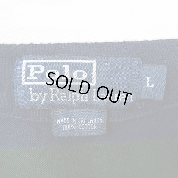 画像2: 90-00's Polo Ralph Lauren ボーダー柄 ラガーシャツ (2)