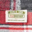 画像2: 90's FIVE BROTHER ヘビーネルシャツ "RED Plaid" (2)