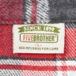 画像2: 90's FIVE BROTHER ヘビーネルシャツ "RED Plaid" (2)