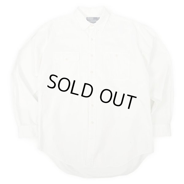 画像1: 90's Polo Ralph Lauren コットンワークシャツ “DUNGAREE WORKSHIRT” (1)