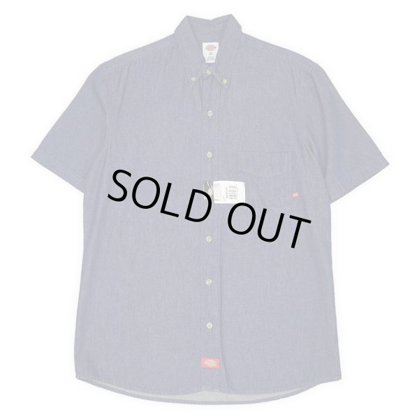 画像1: 00's Dickies S/S デニムボタンダウンシャツ "DEADSTOCK" (1)