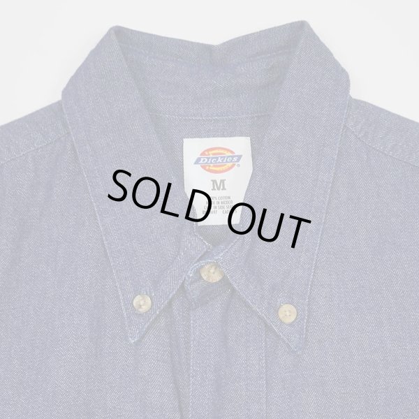画像5: 00's Dickies S/S デニムボタンダウンシャツ "DEADSTOCK" (5)