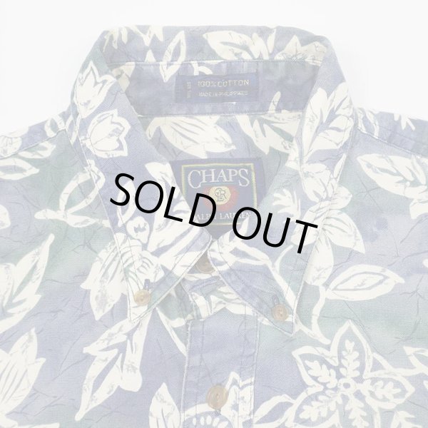 画像3: 90's CHAPS RALPH LAUREN 総柄 S/S ボタンダウンシャツ (3)