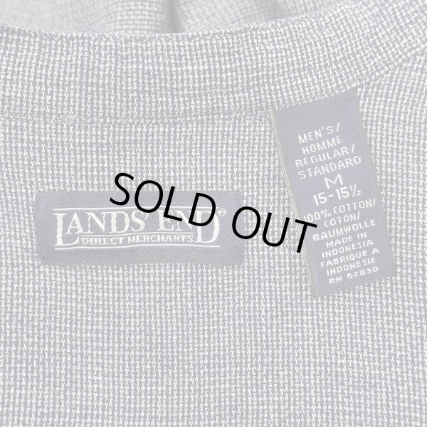 画像2: 90's LANDS' END バンドカラーシャツ (2)