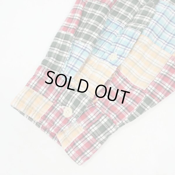 画像4: 00's J.CREW パッチワーク ボタンダウンシャツ (4)