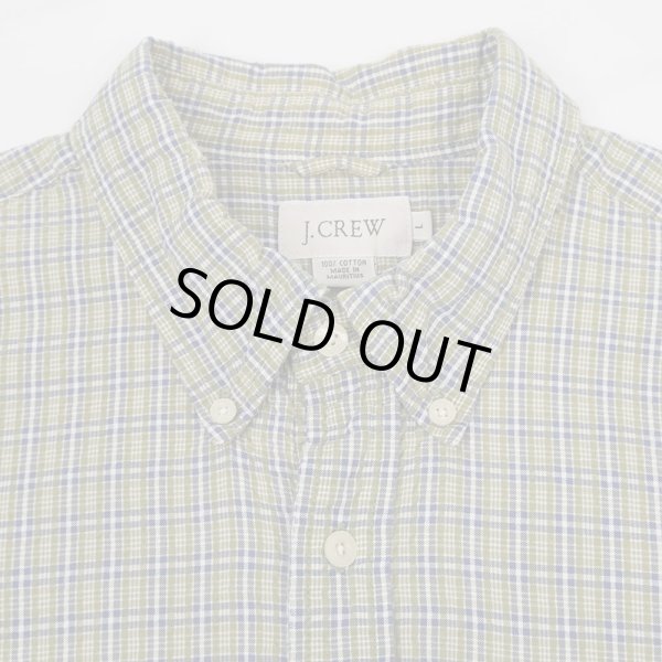 画像3: Early 00's J.CREW S/S シアサッカー ボタンダウンシャツ (3)