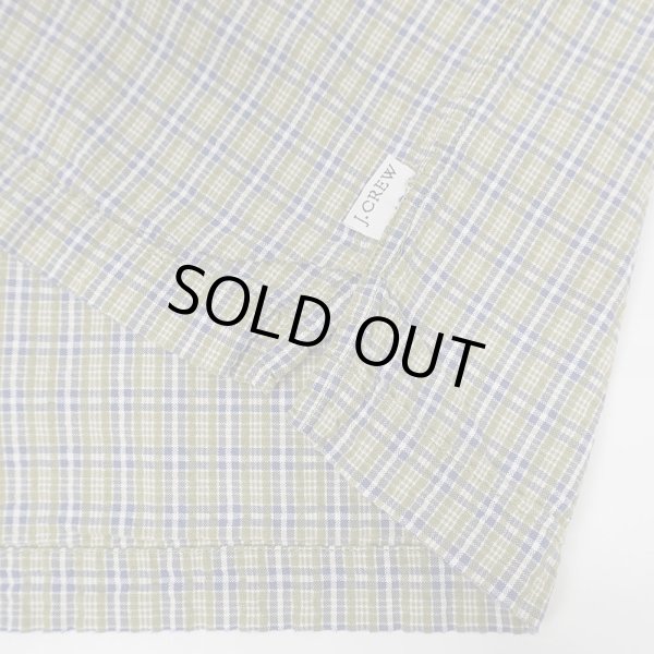 画像4: Early 00's J.CREW S/S シアサッカー ボタンダウンシャツ (4)