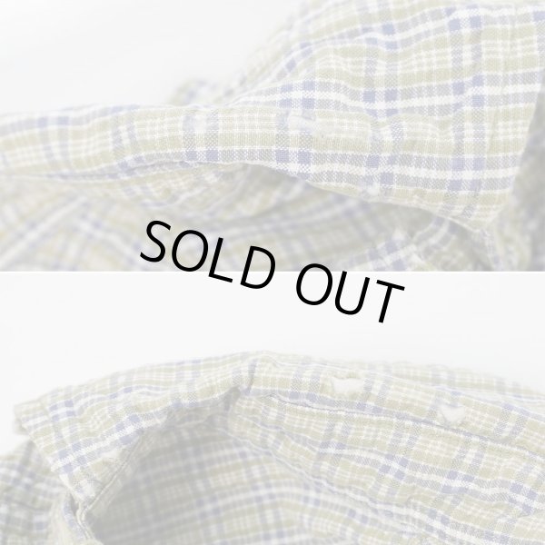 画像5: Early 00's J.CREW S/S シアサッカー ボタンダウンシャツ (5)